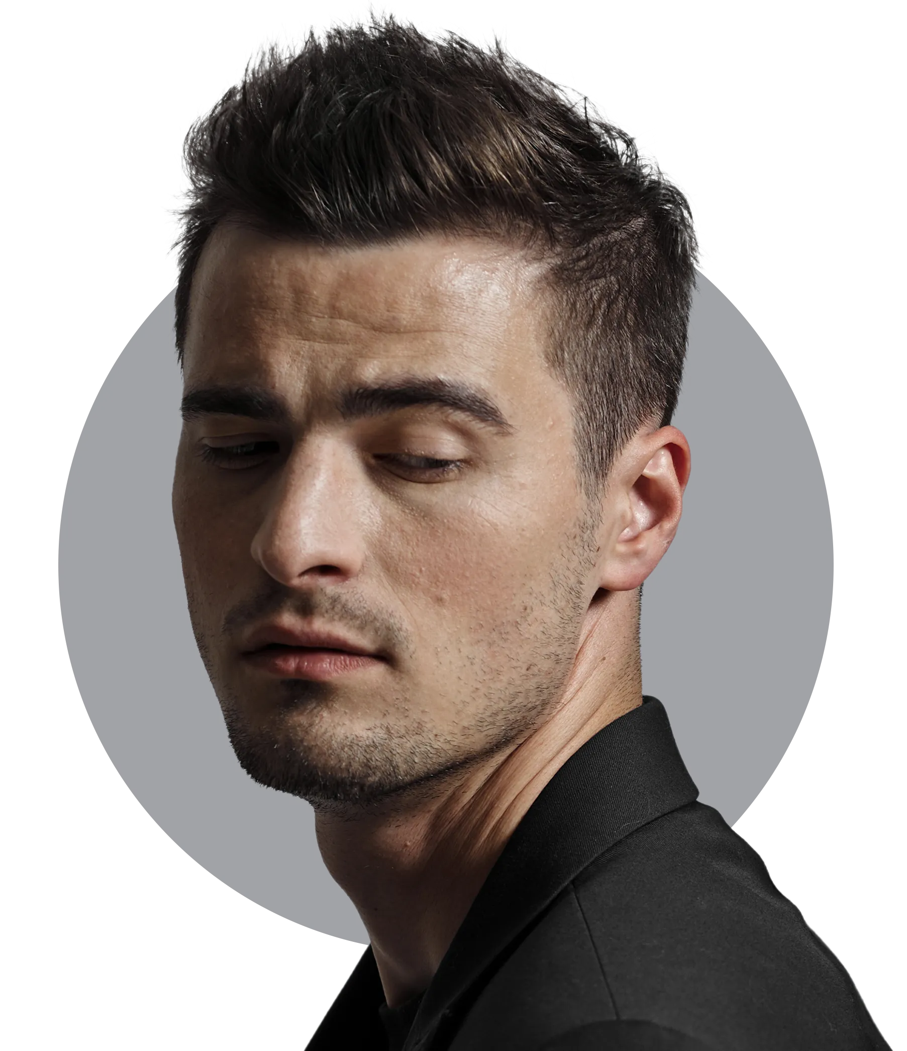 Männerhaarschnitt im modernen Stil – Friseur für Herren im Belle Beauty Salon, 2620 Neunkirchen, auch montags geöffnet.